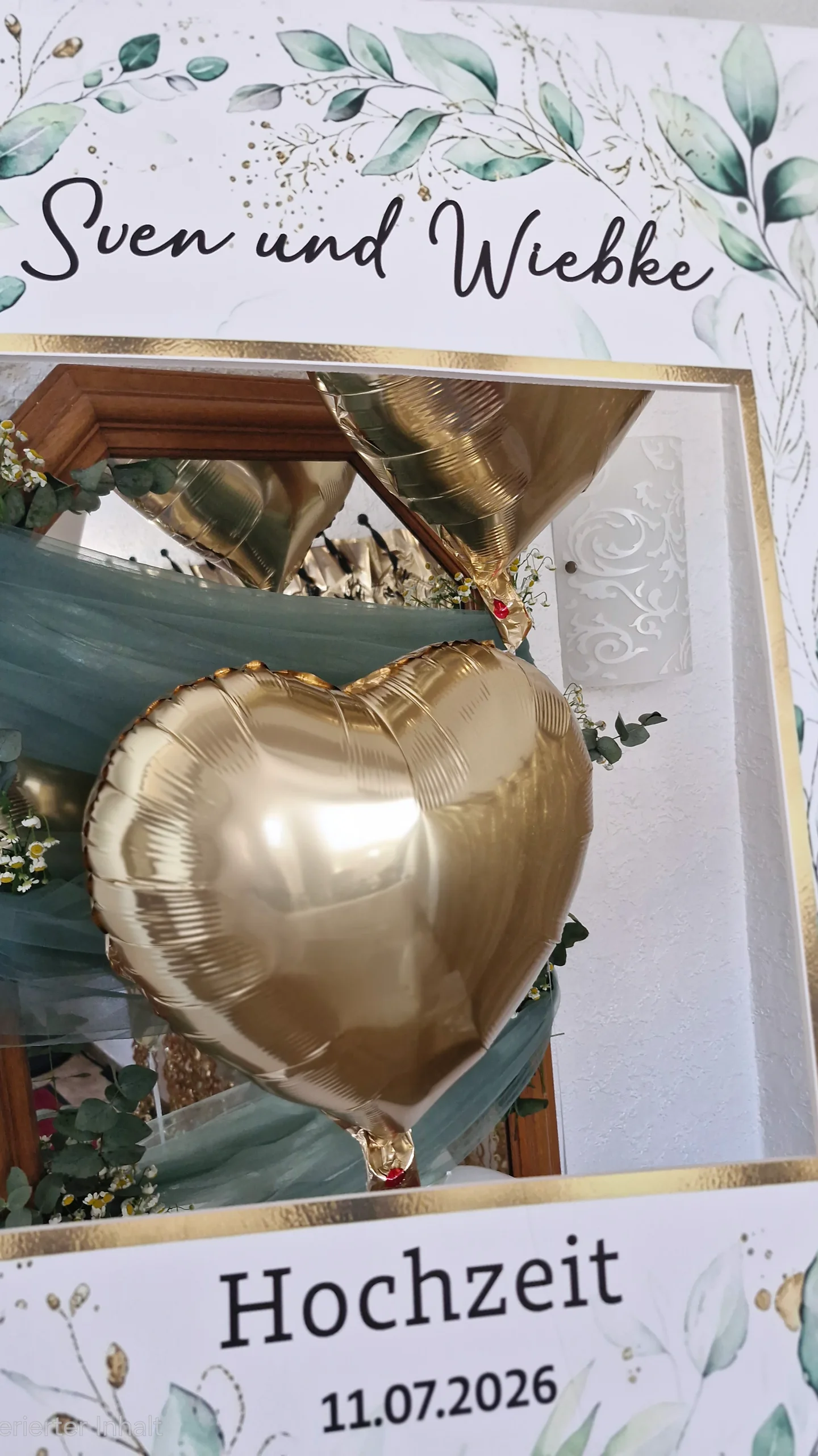 Gr&uuml;ne Hochzeit im Gr&uuml;nen Kranze